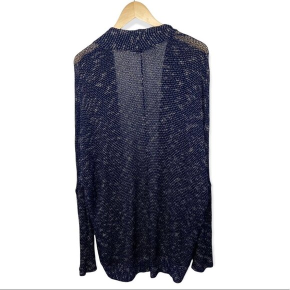 Urban Outfitters Slouchy Open Front Blue Cardigan Stretch Knit Long Oversized S - Picture 3 of 8